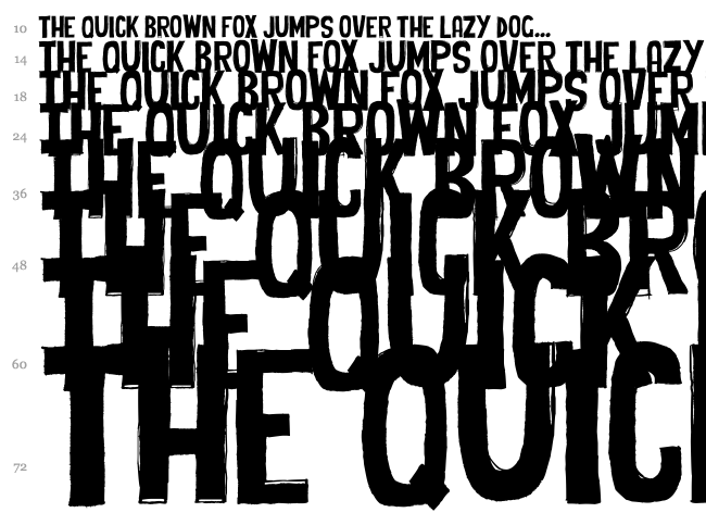 Cheap Potatoes Black font waterfall